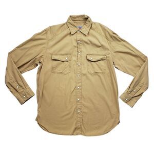 Vintage The Territory Ahead Brushpopper Pearl Snap Shirt Mens MT Western Outdoor